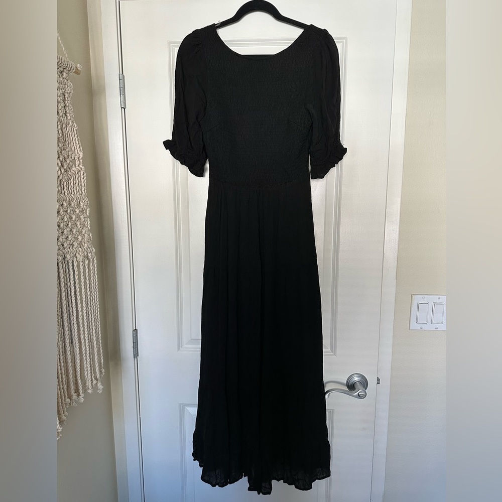 CJLA black maxi dress